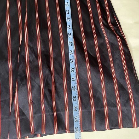 Sandro Respect Striped Navy Red White Pleated mini Dress FR38/US 6 - Picture 9 of 12